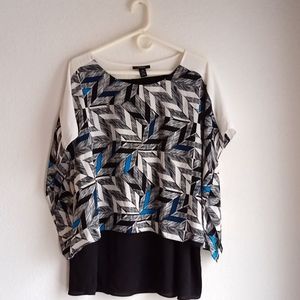Alfani geometric blouse